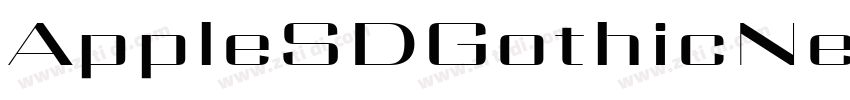 AppleSDGothicNeo Sem字体转换